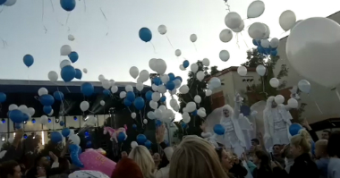Puszczanie balonów - XI Dni Patrona Miasta - 24 września 2016 r.